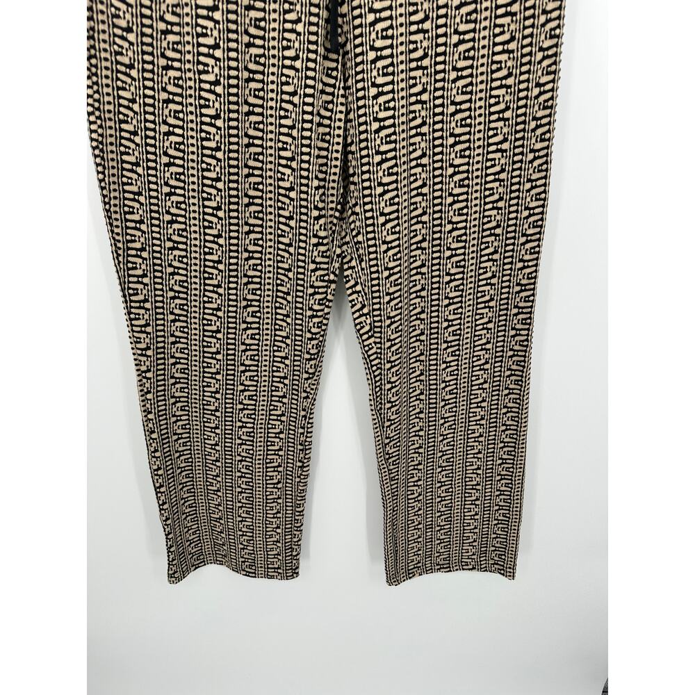 Forever 21 Pants Mens Size L Cream Geometric Printed Casual Slim NWT Vaca Resort - Picture 4 of 8